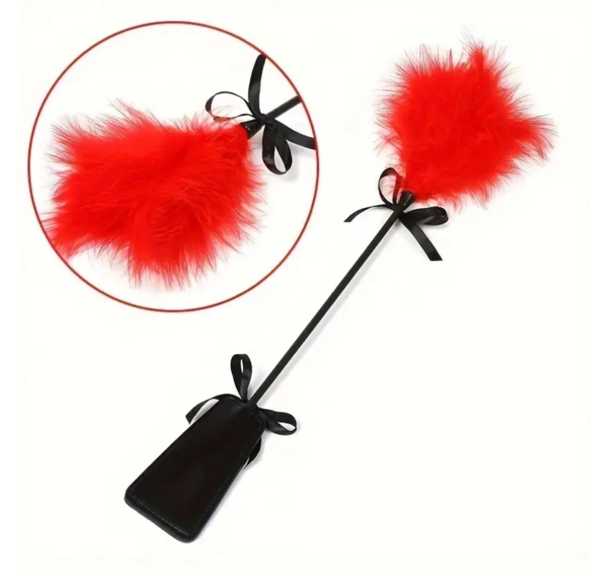 74 - Fusta Plumón – Doble Estímulo con Plumas y Cuerina