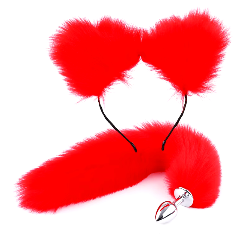 25 - Combo Zorro – Plug Anal con Cola y Orejas Coquetas