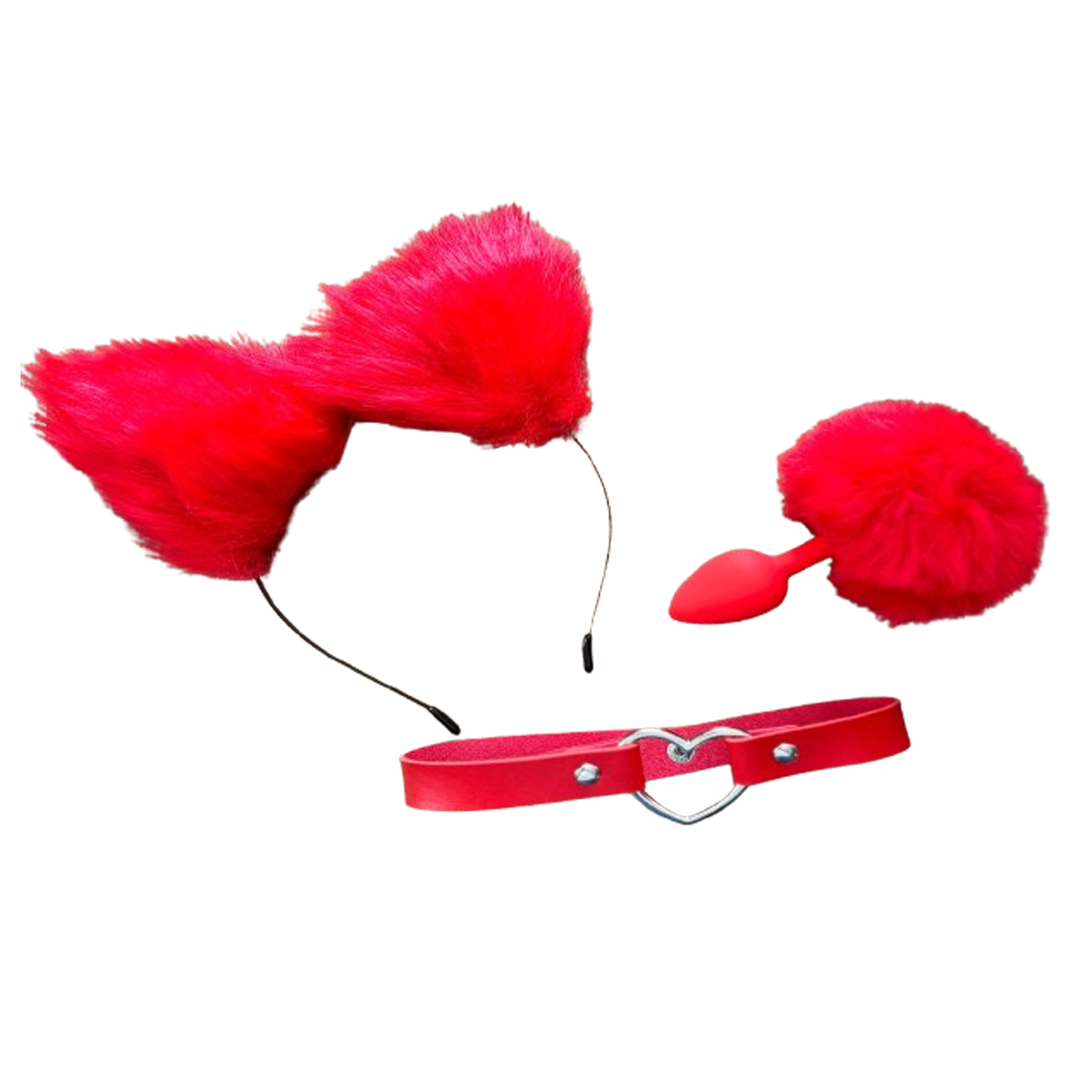 24 - Combo Conejo – Plug Decorativo + Orejas + Cuellero