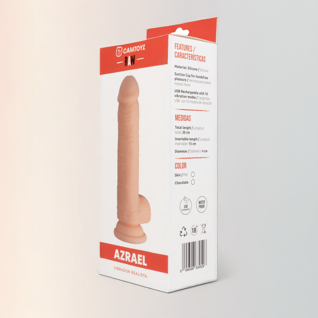 71 - Azrael – Vibrador Realista con Ventosa y 10 Modos